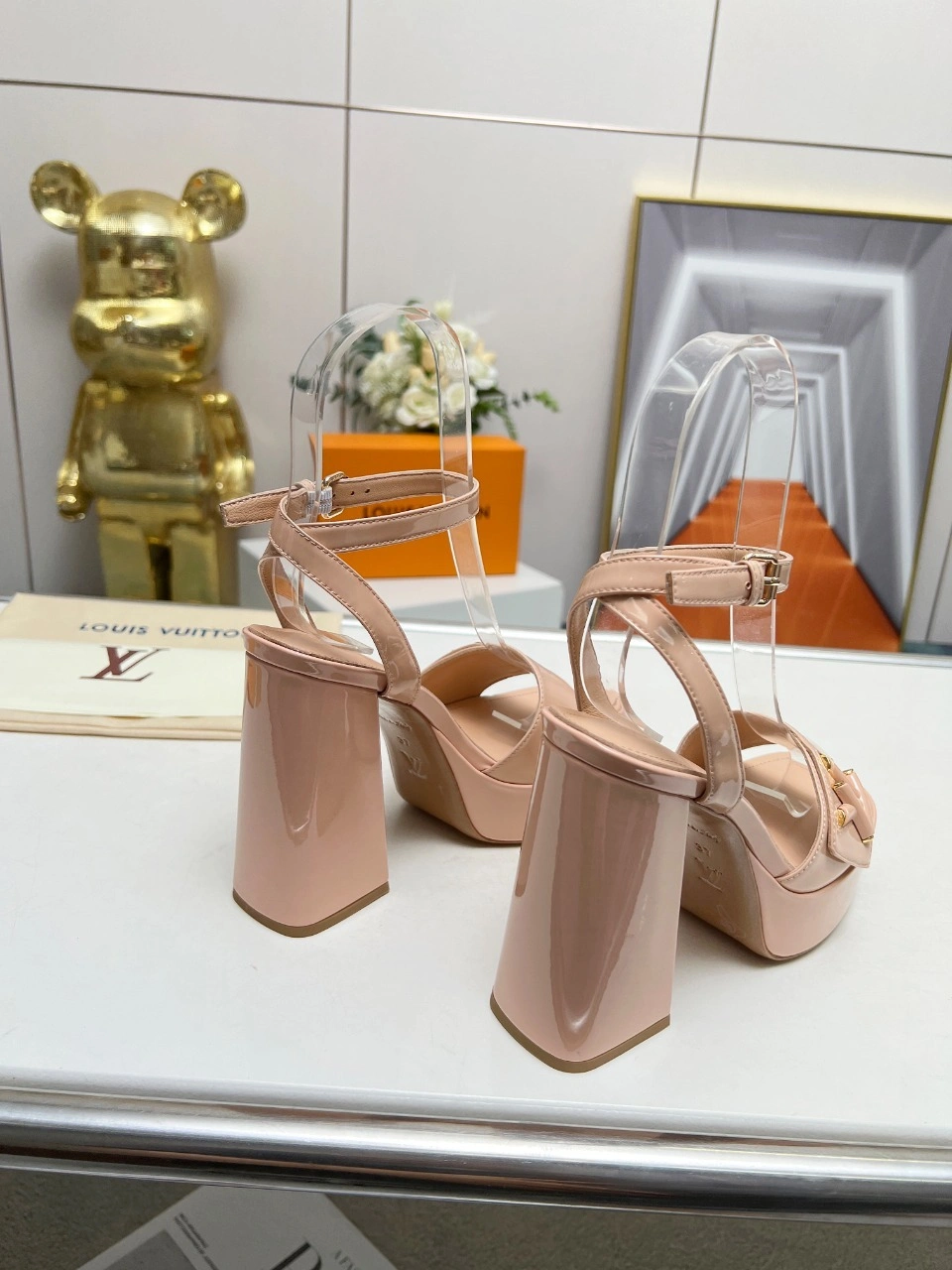 COCO-- 8V 1ABPAC cowhide sheepskin goatskin Waterproof：3.5CM Heel height：12CM item:D-X158H2940
